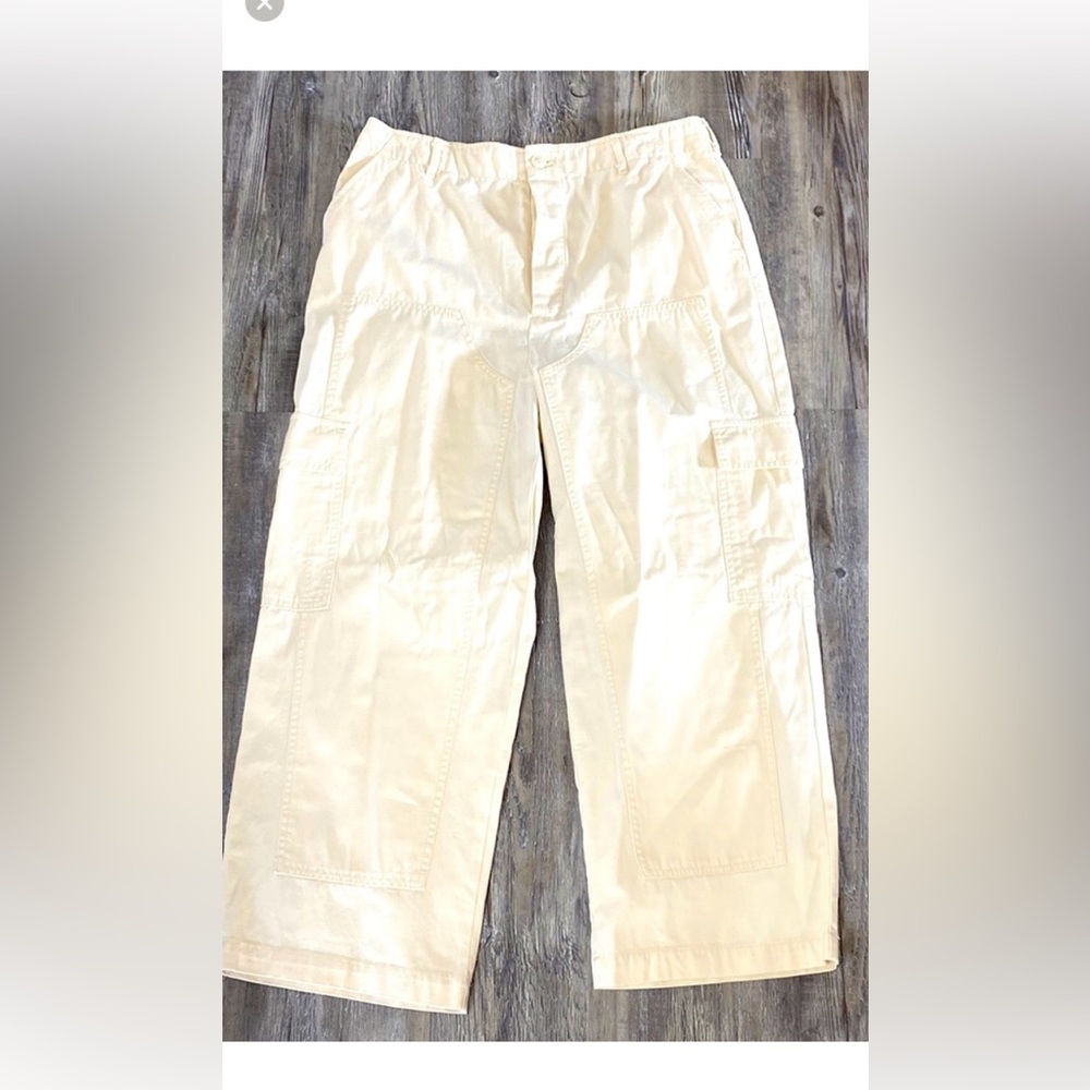 NWOT UNIVERSAL THREAD Khaki Painter Wide Leg Pants - Picture 1 of 6